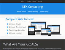 Tablet Screenshot of kexconsulting.com